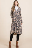 Celeste Full Size Leopard V-Neck Long Sleeve Cardigan