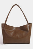 Fame Faux Leather Tote Bag