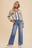 Annie Wear Decorative Seams Wide Leg Jeans