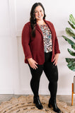 12.22 Textured Blazer With Pockets In Lingonberry