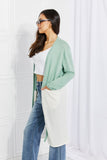 Culture Code Until You Came Color Block Duster Cardigan