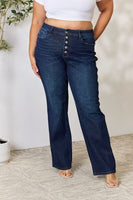 Kancan Full Size Mid Rise Flare Jeans